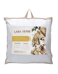 Подушка для сна Swan Лебяжий пух 70 70 средняя жесткость Lara home