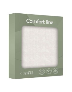 Комплект постельного белья Light beige полутораспальный сатин 50 х 70 см Comfort line