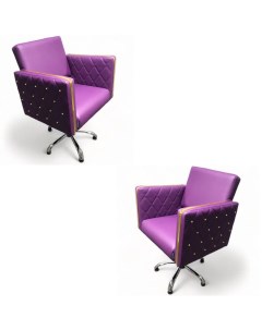 Парикмахерское кресло Голдиум II фиолетовый 2 кресла Nobrand