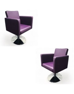Парикмахерское кресло Сири фиолетовый диск 2 кресла Nobrand