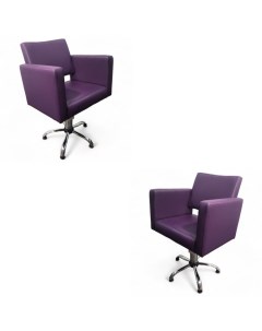 Парикмахерское кресло Сири фиолетовый пятилучье 2 кресла Nobrand