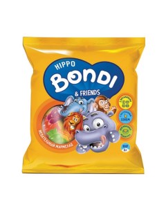 Мармелад HIPPO BONDI FRIENDS с витаминами ассорти 10 шт по 70 г Kdv
