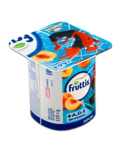 Йогуртный продукт детский Kids с персиком с 3 лет 2 БЗМЖ 110 г Fruttis