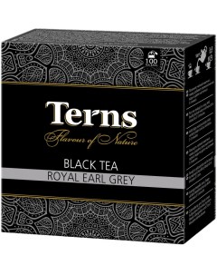 Чай черный Royal Earl Grey с добавками 100 пакетиков Terns