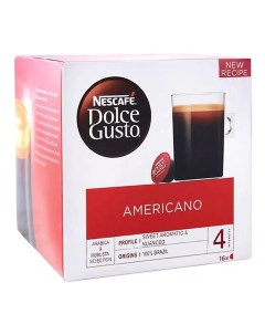 Кофе в капсулах Americano интенсивность 4 16 капсул Nescafe dolce gusto