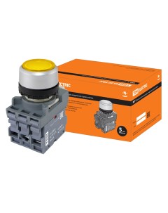 Кнопка в сборе d22мм 220В 1з 1р желтая TDM SQ0747 0015 Tdm еlectric