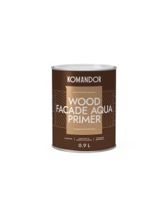 Грунт антисептик для дерева Wood Facade Aqua Primer 0 9 л Командор