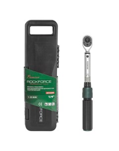 Ключ динамометрический 1 4 1 25Нм щелчкового типа Premium в пластиковом кейсе Rockforce