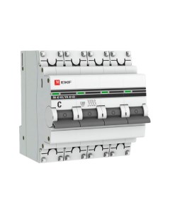 Автоматический выключатель PROxima ВА 47 63 4P 50А C 4 5kA SQ mcb4763 4 50C pro Ekf