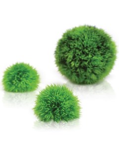 Набор из 3 х зеленых водных шаров для аквариума Aquatic topiary ball set 3 green Biorb