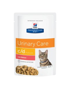 Влажный корм Prescription Diet C D Urinary Care лосось для кошек 85 г Hill`s