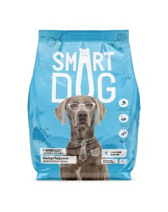 Сухой корм с лососем и рисом для собак 12 кг Smart dog