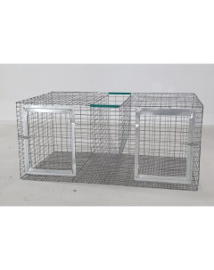 Клетка для кроликов серебристый металл 95x57x41 см Удачный фермер