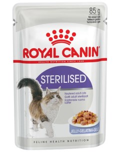 Влажный корм для кошек Sterilised мясо в желе для стерилизованных кошек 85г Royal canin