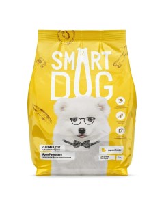 Сухой корм с цыпленком для щенков 800 г Smart dog