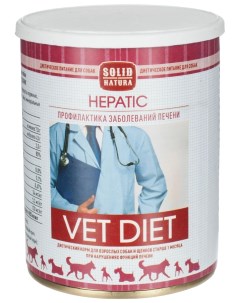 Влажный корм для собак VET Hepatic диетический 340 г Solid natura
