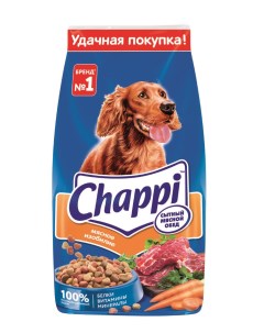 Сухой корм для собак Сытный мясной обед Мясное изобилие с овощами и травами 15кг Chappi