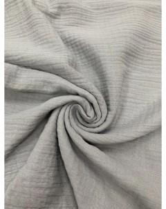 Ткань для шитья Муслин Серый 2 слойный отрез 100х135 см Маги текс