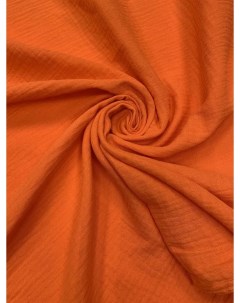 Ткань для шитья Муслин Оранжевый 2 слойный отрез 100х135 см Маги текс