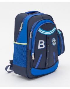 Рюкзак 222BBBS21020000 школьный с карманами разноцветный Button blue