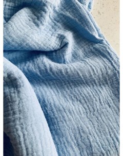 Ткань для шитья Муслин Голубой лед 2 слойный отрез 100х135 см Маги текс
