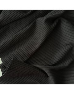 Ткань лапша с лайкрой 03455 чёрный отрез 100x121 см Mamima fabric
