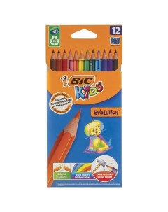 Набор цветных карандашей 12 цв арт 180186 3 набора Bic