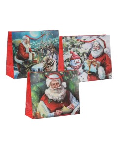 Пакет 31 х 12 х 26 см Дед Мороз в ассортименте дизайн по наличию Due esse christmas