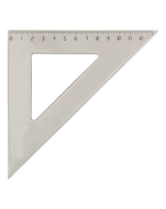 Линейка Проф Пресс треугольник пластиковая прозрачная 12 см Проф-пресс