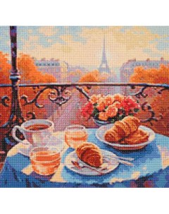 Алмазная мозаика Завтрак в Париже 40х40 1 шт Cristyle