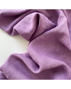 Ткань лен умягченный 04359 вереск отрез 100x144 см Mamima fabric