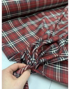 Ткань Поливискоза Шотландская костюмно рубашечная отрез 1x1 5 м Маги текс