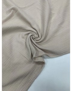 Ткань для шитья Муслин Пыльно бежевый й 2 слойный отрез 100х135 см Маги текс