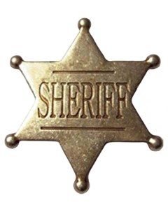 Значок шерифа сувенирный DE 106 KNP DE 106 Denix