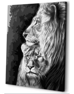 Картина по номерам на холсте ART and Relax Lion king 40x50 Art&relax