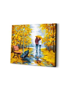 Картина по номерам на холсте ART and Relax В парке осенью 40x50 Art&relax
