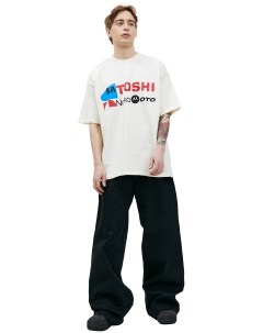 Хлопковая футболка с принтом Satoshi nakamoto
