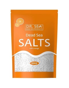 Натуральная минеральная соль Мертвого моря обогащенная экстрактом апельсина 500 0 Dr.sea