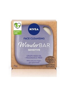 Твердое средство для умывания WonderBAR Sensitive базовое ежедневное очищение кожи Nivea