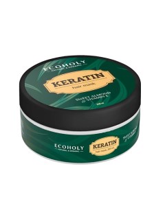 Маска для волос кератиновая Keratin Hair Mask Sweet Almond Vitamin E Ecoholy