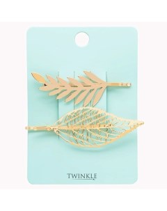 Заколки невидимки для волос LEAVES Twinkle