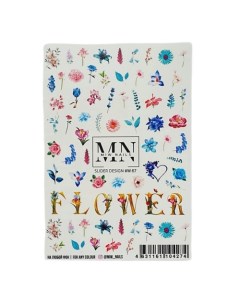 Слайдер дизайн для маникюра цветы Miw nails
