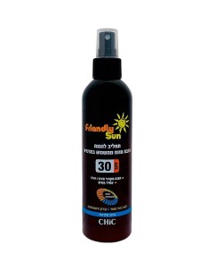 Солнцезащитный легкий лосьон спрей для чувствительной кожи тела SPF 30 250 Chic cosmetic