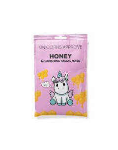 Тканевая маска для лица с экстрактом меда питающая Unicorns approve