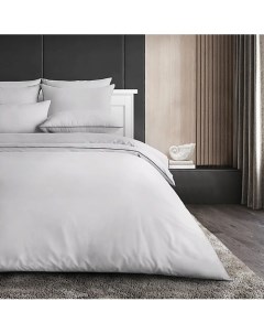 Антибактериальный комплект постельного белья Antibacterial Bed Linen Set семейный Цвет Благородное с Soft silver