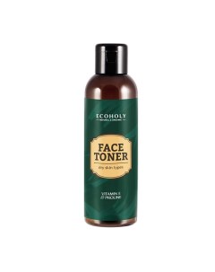 Тоник для сухого типа кожи лица Face Toner Dry Skin Types Vitamin E Proline Ecoholy
