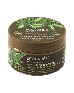 GREEN Маска для волос Интенсивное укрепление Рост ORGANIC ALOE VERA 250 0 Ecolatier