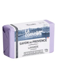 Мыло туалетное прованское для тела Лаванда Savon de Provence Lavender La corvette