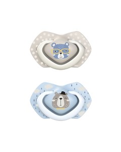 Пустышка силиконовая Bonjour Paris симметричная 18 месяцев Canpol babies