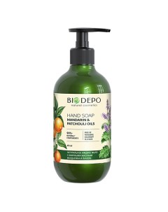 Жидкое мыло натуральное с эфирными маслами мандарина и пачули Liquid Hand Soap With Mandarin And Pat Biodepo